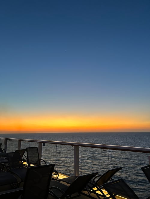 Sonnenuntergang auf dem Meer