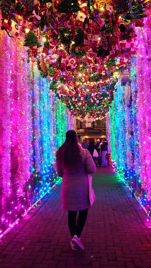 Lichter und Weihnachtsdeko