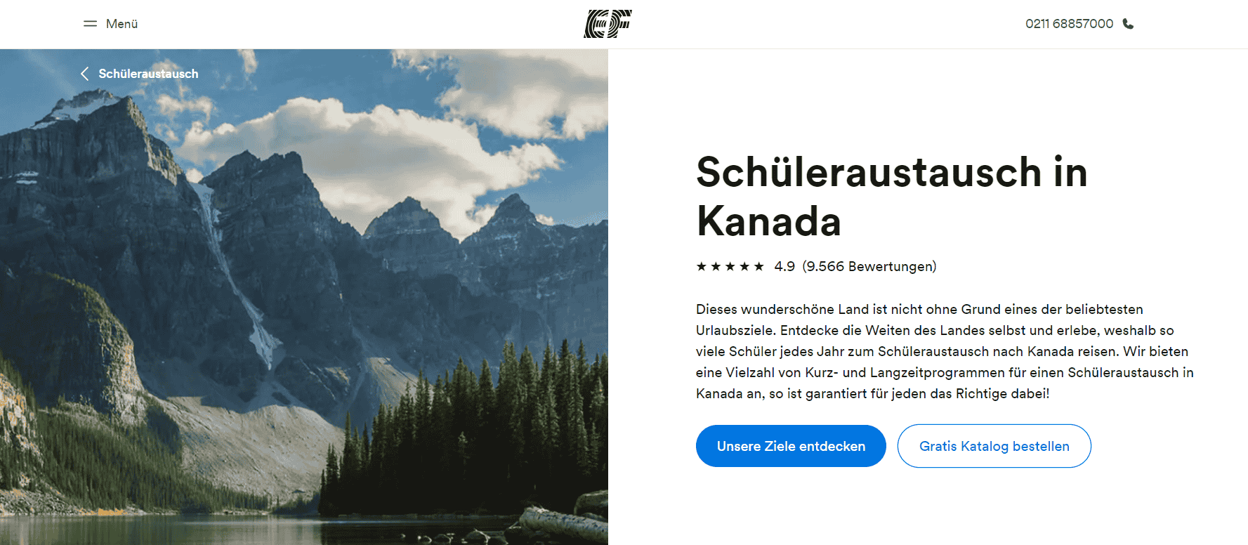 EF Education GmbH - Beste Organisation für Kurzzeit-Schülerprogramme in Kanada