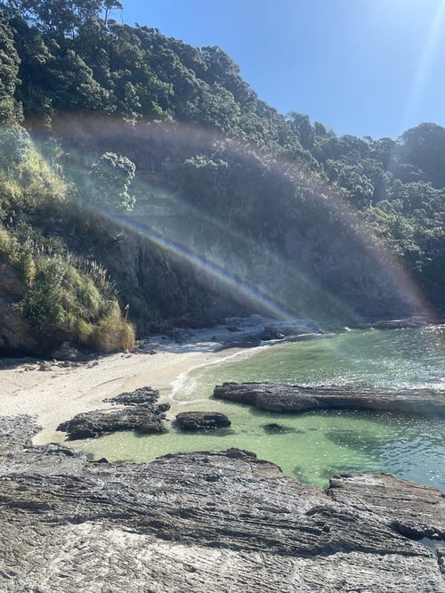 Strand, Meer und Felsen