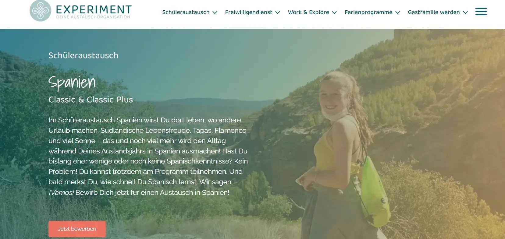 Experiment e.V. - Beste Organisation für Demi-Pair in Spanien