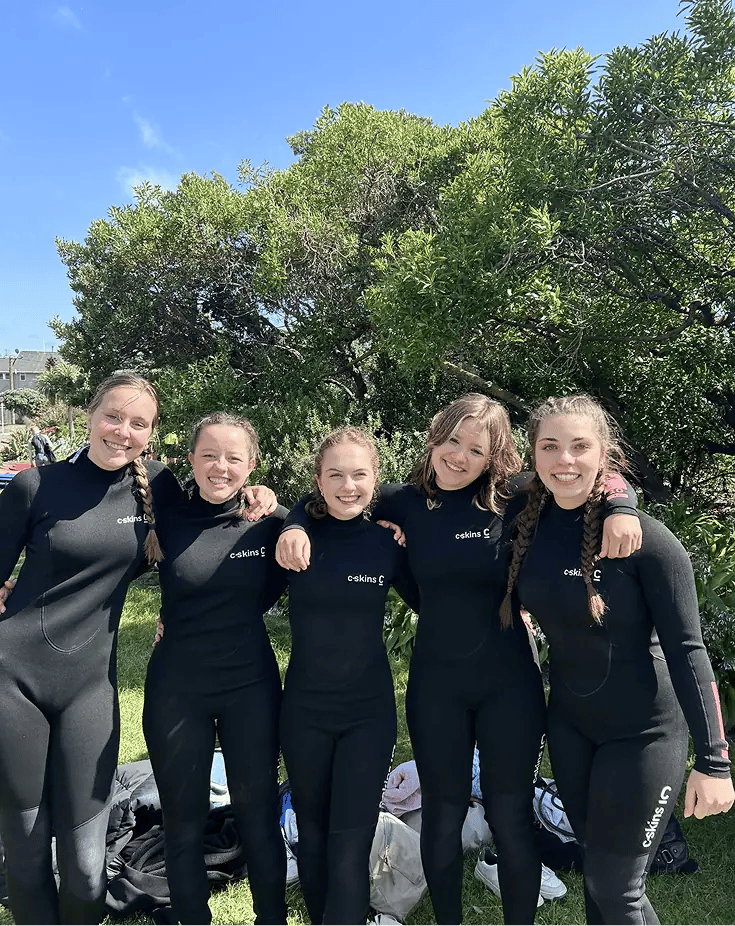 Gruppenbild Neuseeland Wassersport