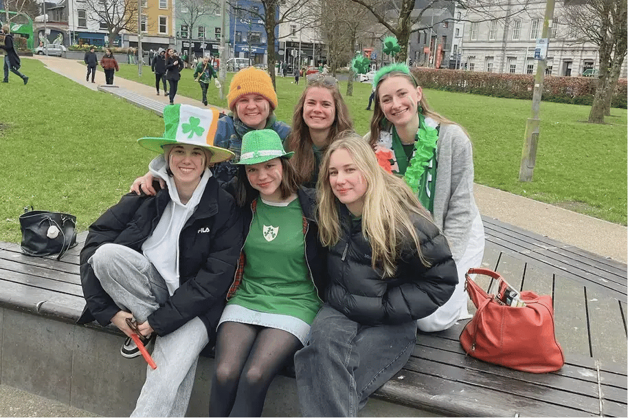 Gruppenfoto Irland Saint Patricks Day