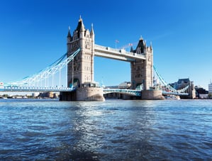 Tower Bridge in London, UK