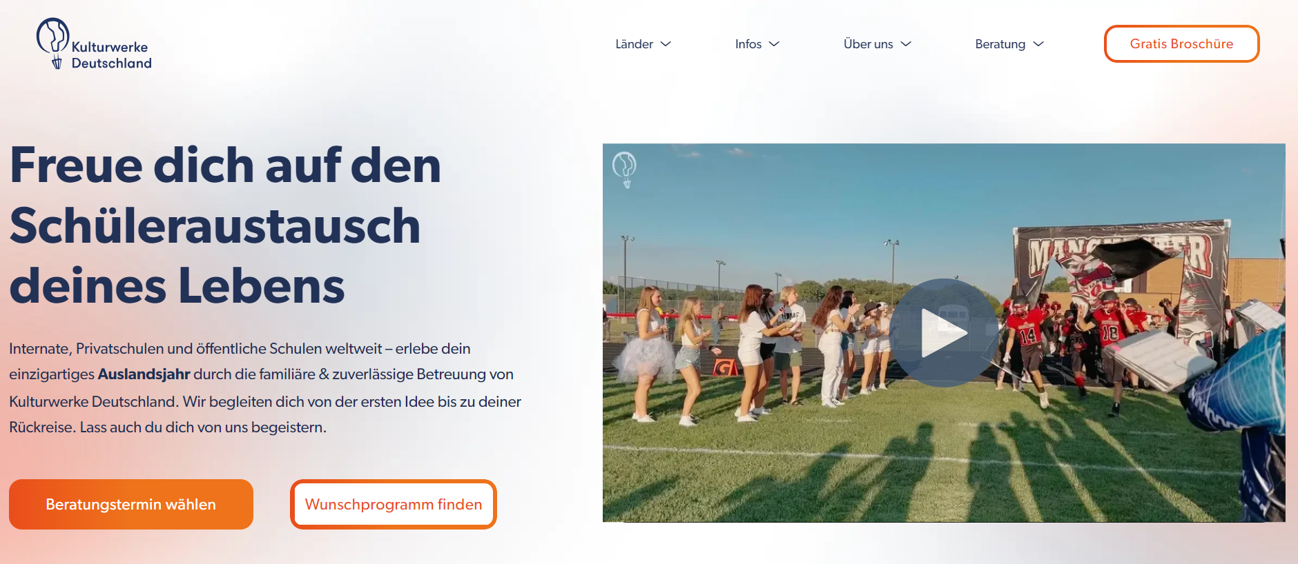 Kulturwerke Deutschland - Beste Organisation für einen Schüleraustausch in den USA
