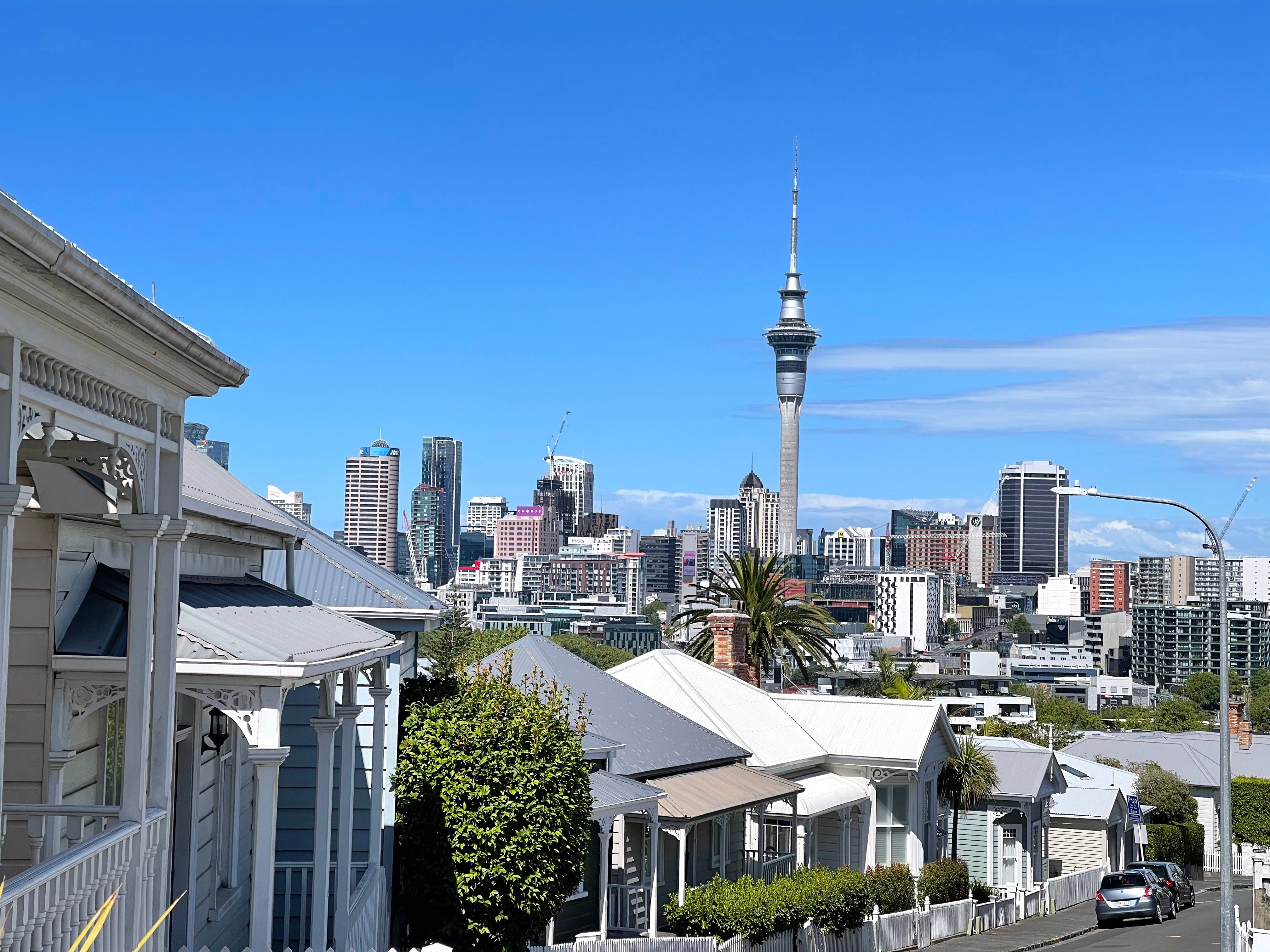 Ausblick auf die Stadt von Auckland