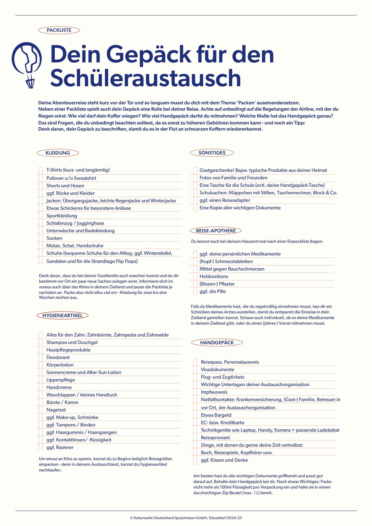 Packliste