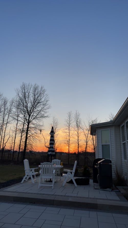 Himmel bei Sonnenuntergang