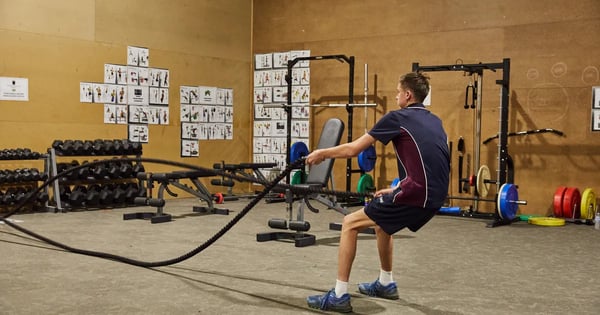 Schüler Australien Gym trainieren
