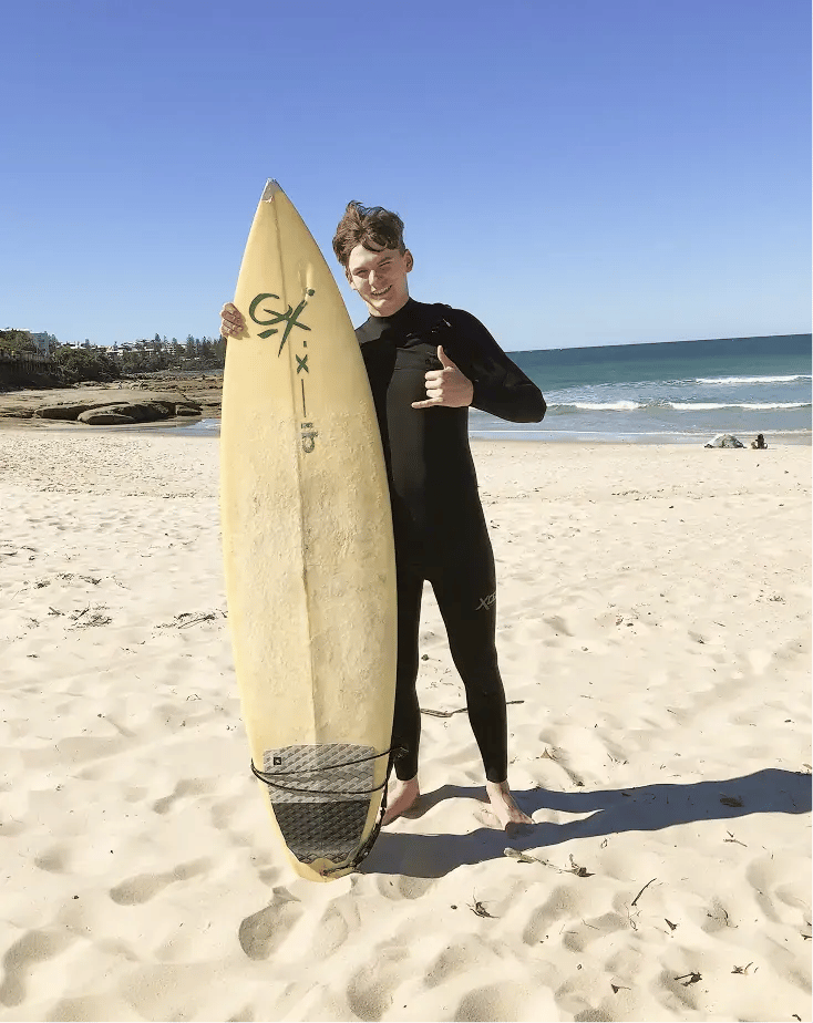 Schüler Australien Surfen Strand Meer