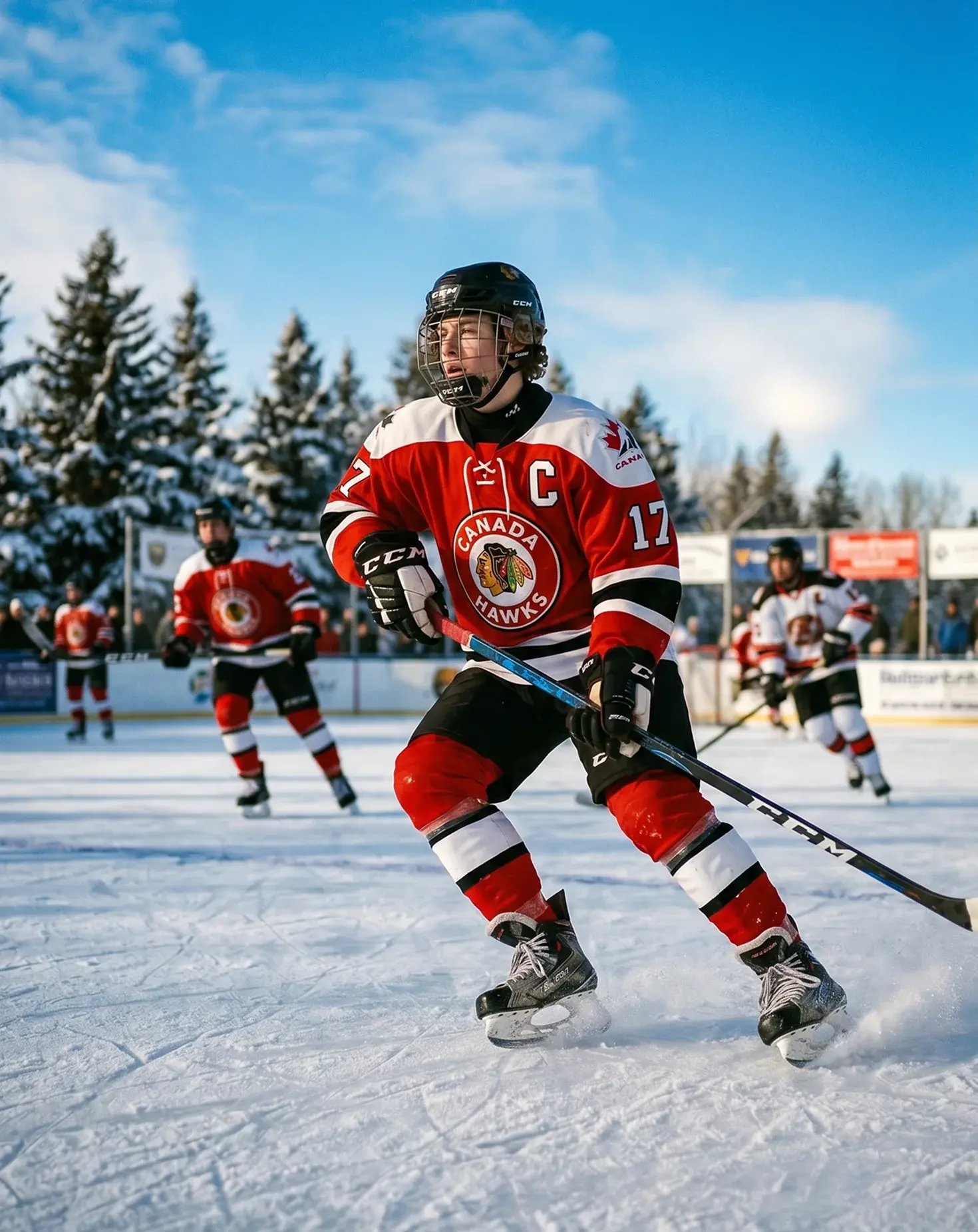 Schüler Kanada Eishockey