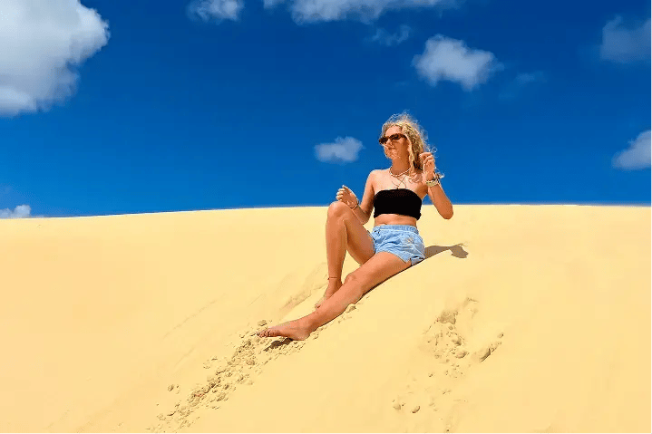 Schülerin Australien Strand