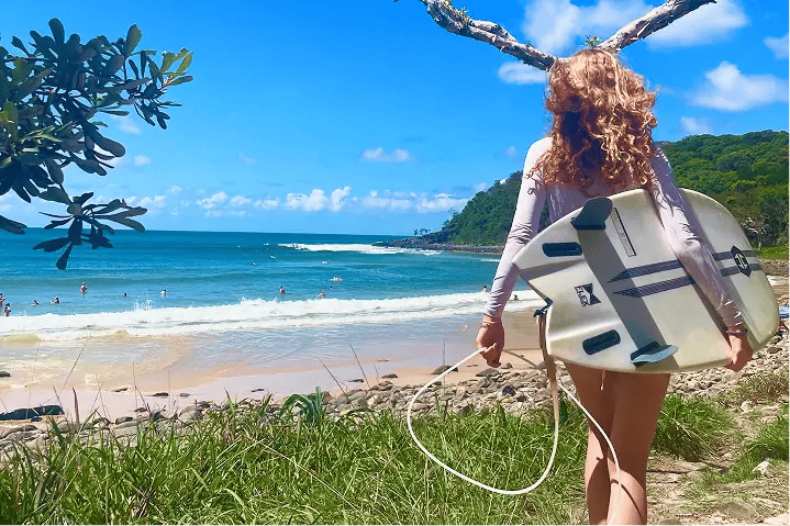 Schülerin Australien Surfen Strand Meer