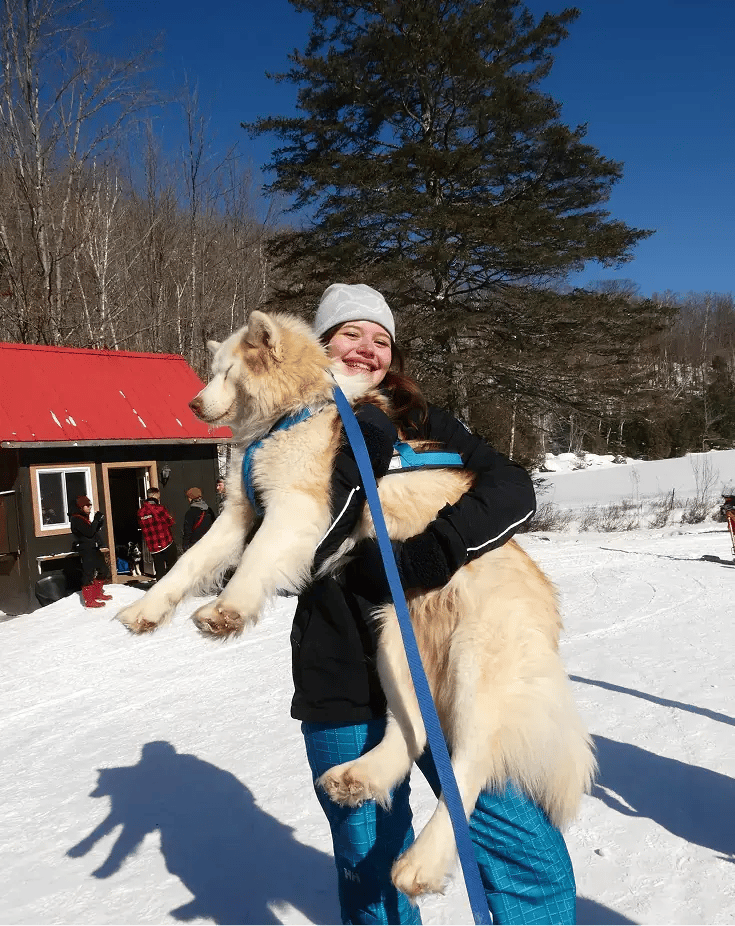 Schülerin Kanada Schnee