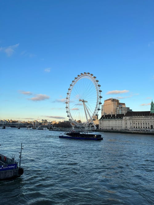 Thames River und das London Eye