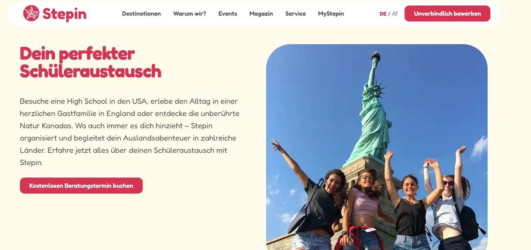 Stepin GmbH - Beste Organisation für ein Vollstipendium in Kanada