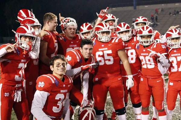 gruppenfoto USA Footballmatch Sieg