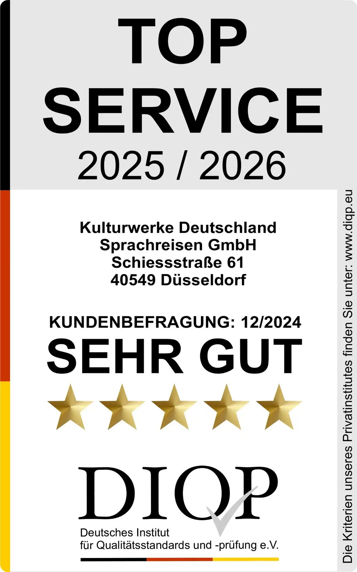 Zertifikat - Top Service