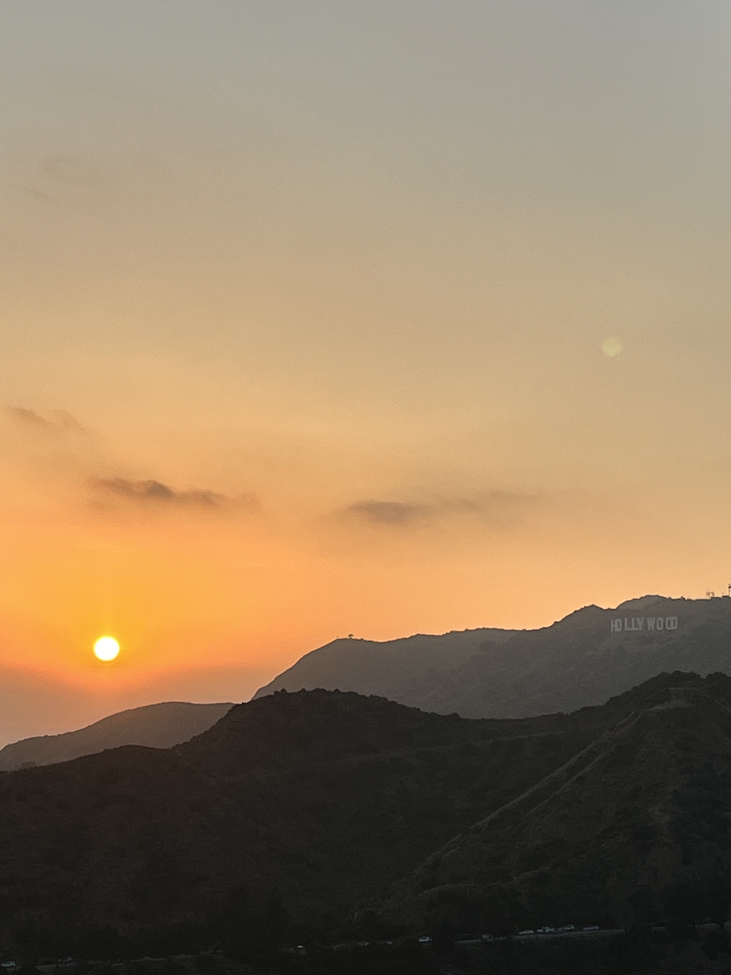 Sonnenuntergang in den Bergen