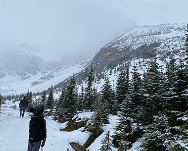 Wanderung im Schnee (1)